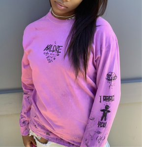 Pink Graffiti Long Sleeve